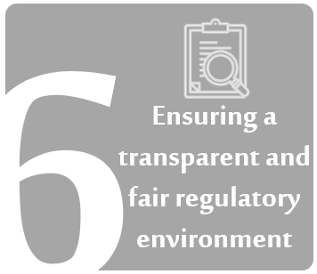 Ensuring a transparent and fair regulatory environment