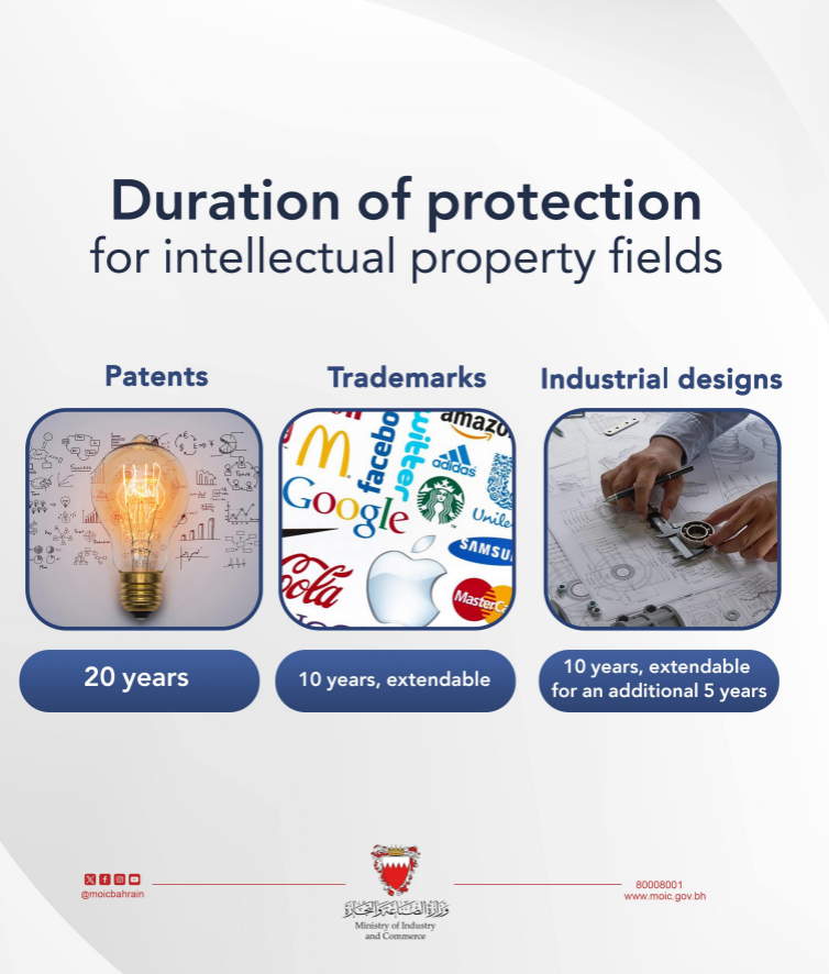 Duration of protection for intellectual property fields